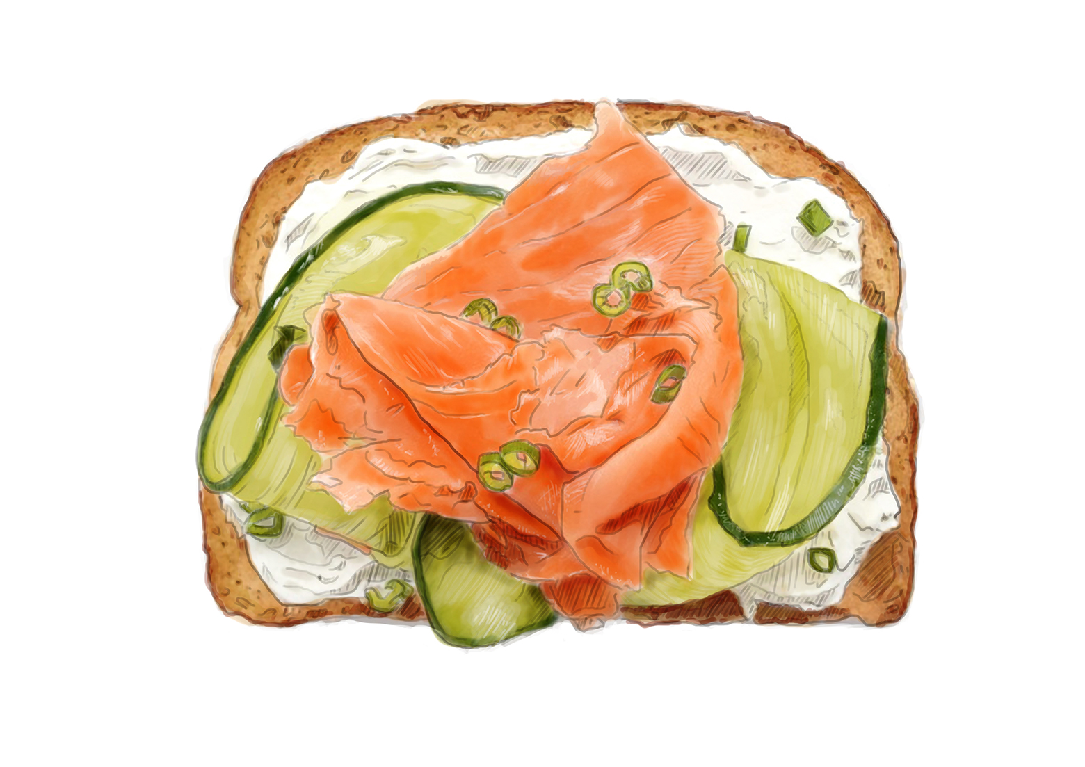 Brødskive med pålegg